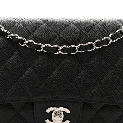 Chanel Caviar Quilted Medium Double Flap Black 8 of 11