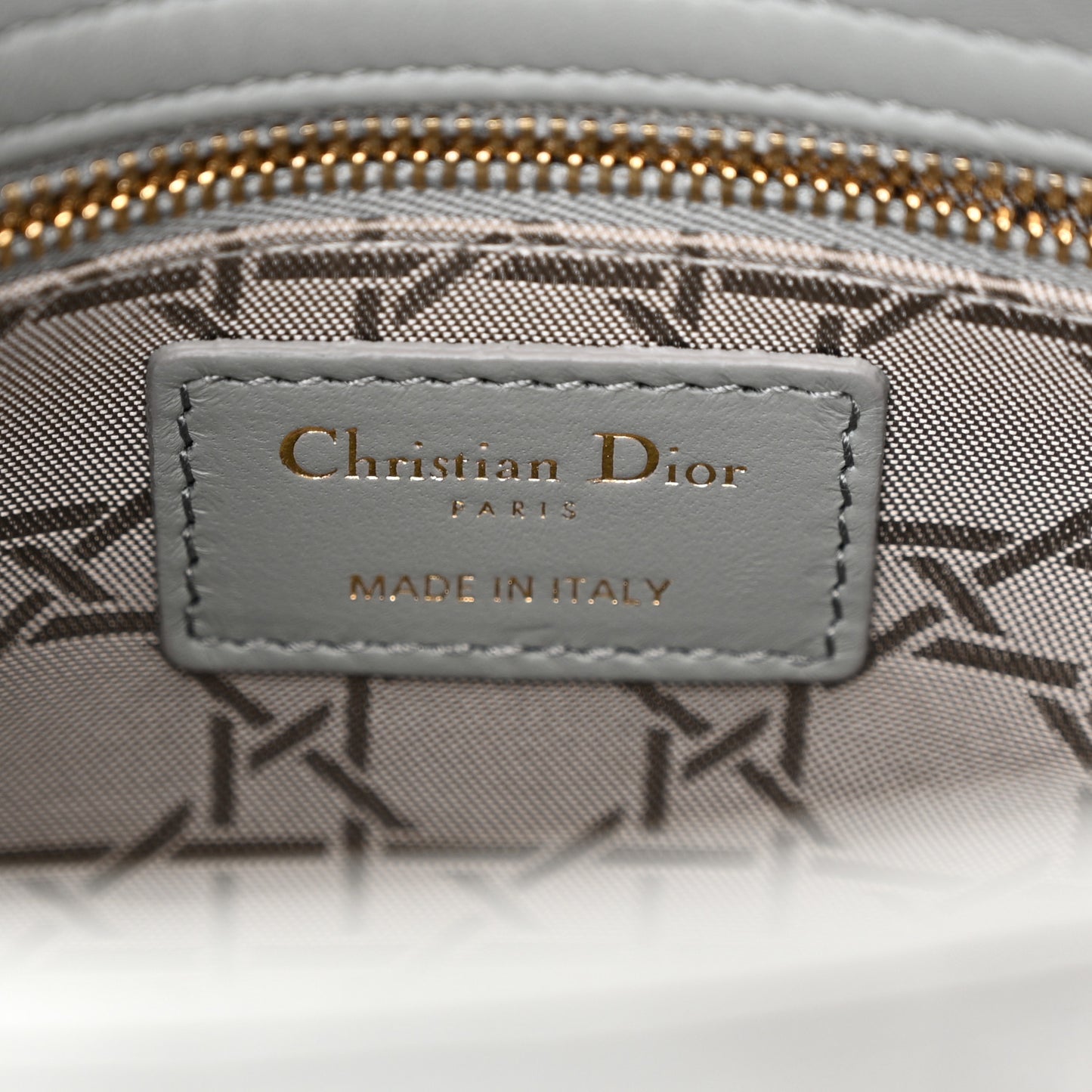 Lambskin Cannage Small My ABCDior Lady Dior Grey