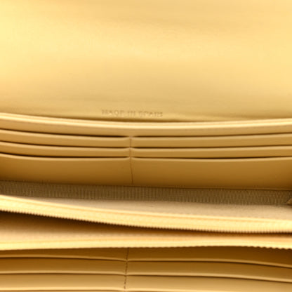 Chanel Lambskin Quilted Chanel 19 Flap Wallet Yellow 5 of 8