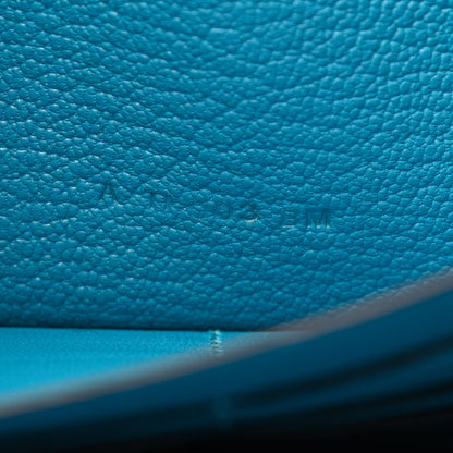 Hermes Chevre Mysore Kelly Longue Wallet Bleu Zanzibar 7 of 7