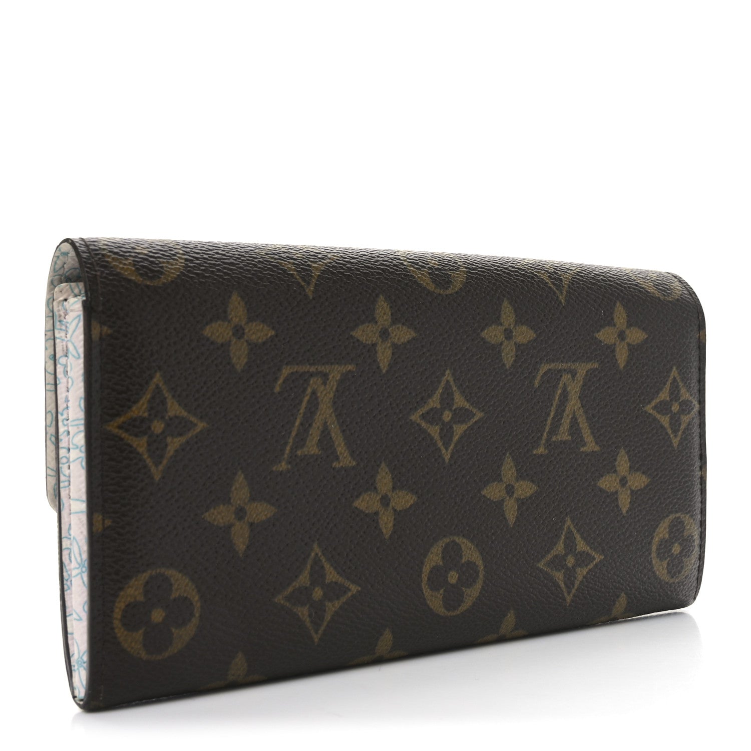 Louis Vuitton Monogram Fleuri Sarah Wallet Rose 3 of 6