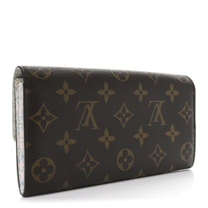 Louis Vuitton Monogram Fleuri Sarah Wallet Rose 3 of 6
