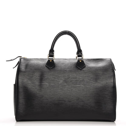Louis Vuitton Epi Speedy 35 Black 1 of 9