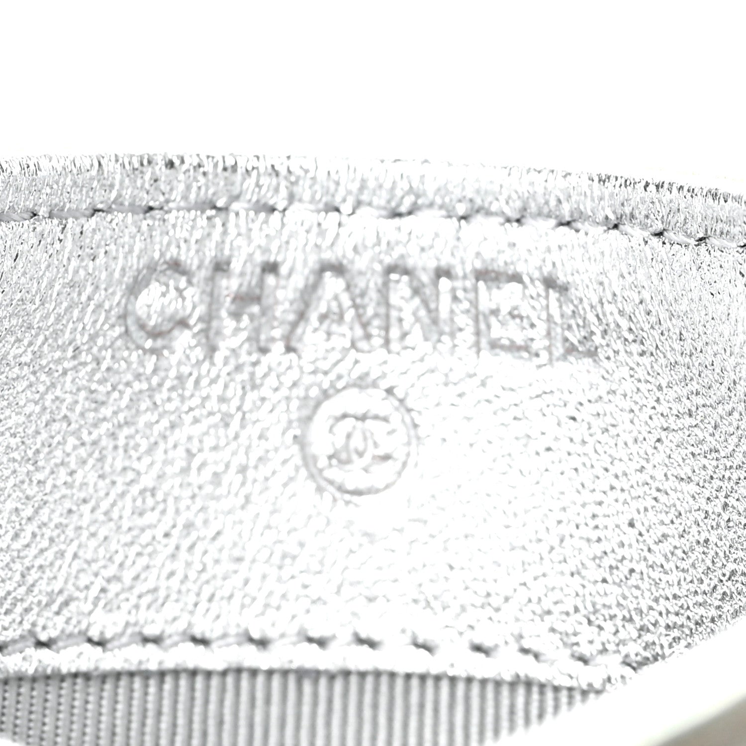 Chanel Gradient Metallic Calfskin Quilted Card Holder Silver Blue Yellow Purple 6 of 7
