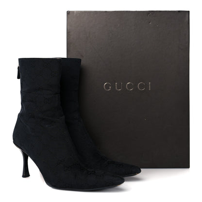 Gucci Monogram Tess S Gomma Boots 8.5 Black 12 of 12