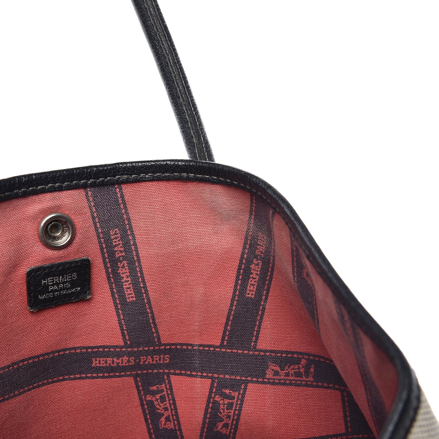 Buffle Skipper Toile Garden Party 36 MM Tote Marron Fonce
