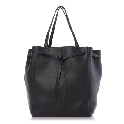 Celine Soft Grained Calfskin Medium Belt Cabas Phantom Black 1 of 9