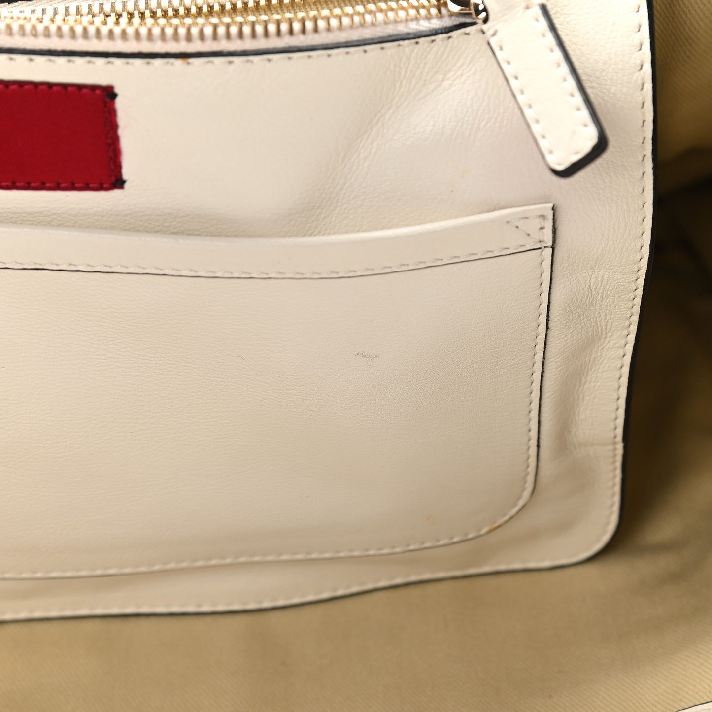 Vitello Medium Rockstud All Over Tote White