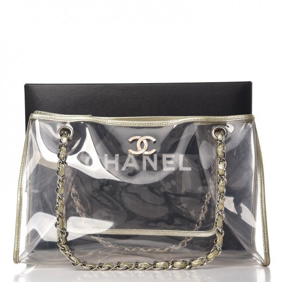 Chanel Vinyl Naked Tote Gold 13 of 13