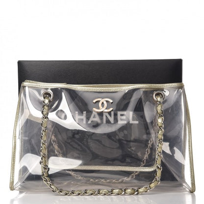 Chanel Vinyl Naked Tote Gold 13 of 13