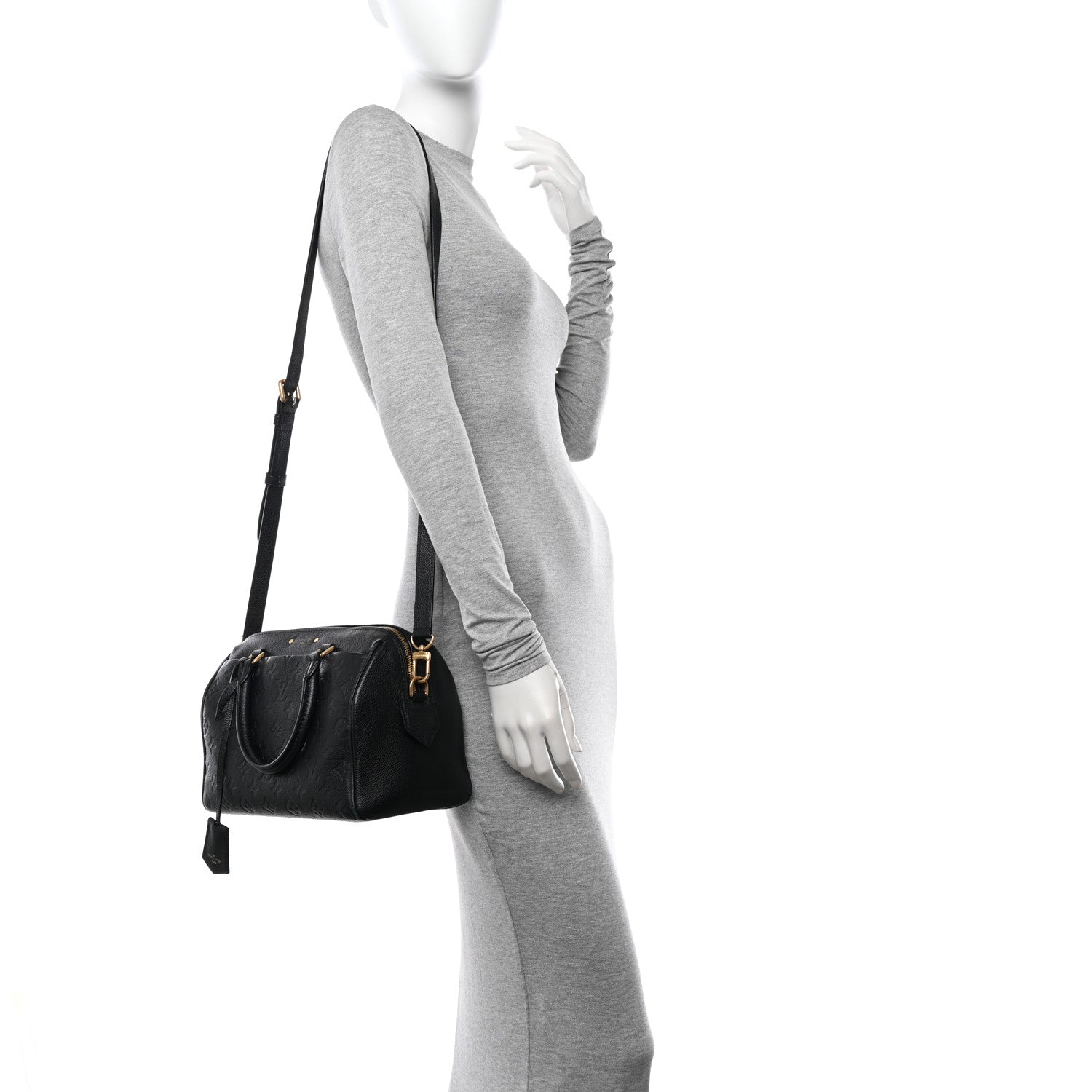 Louis Vuitton Empreinte Speedy Bandouliere 25 NM Black 2 of 12