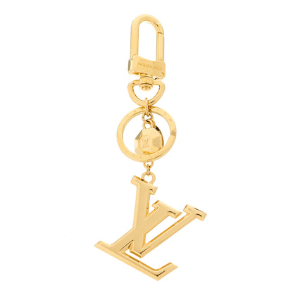 Louis Vuitton LV Facettes Bag Charm Key Holder Gold 1 of 3