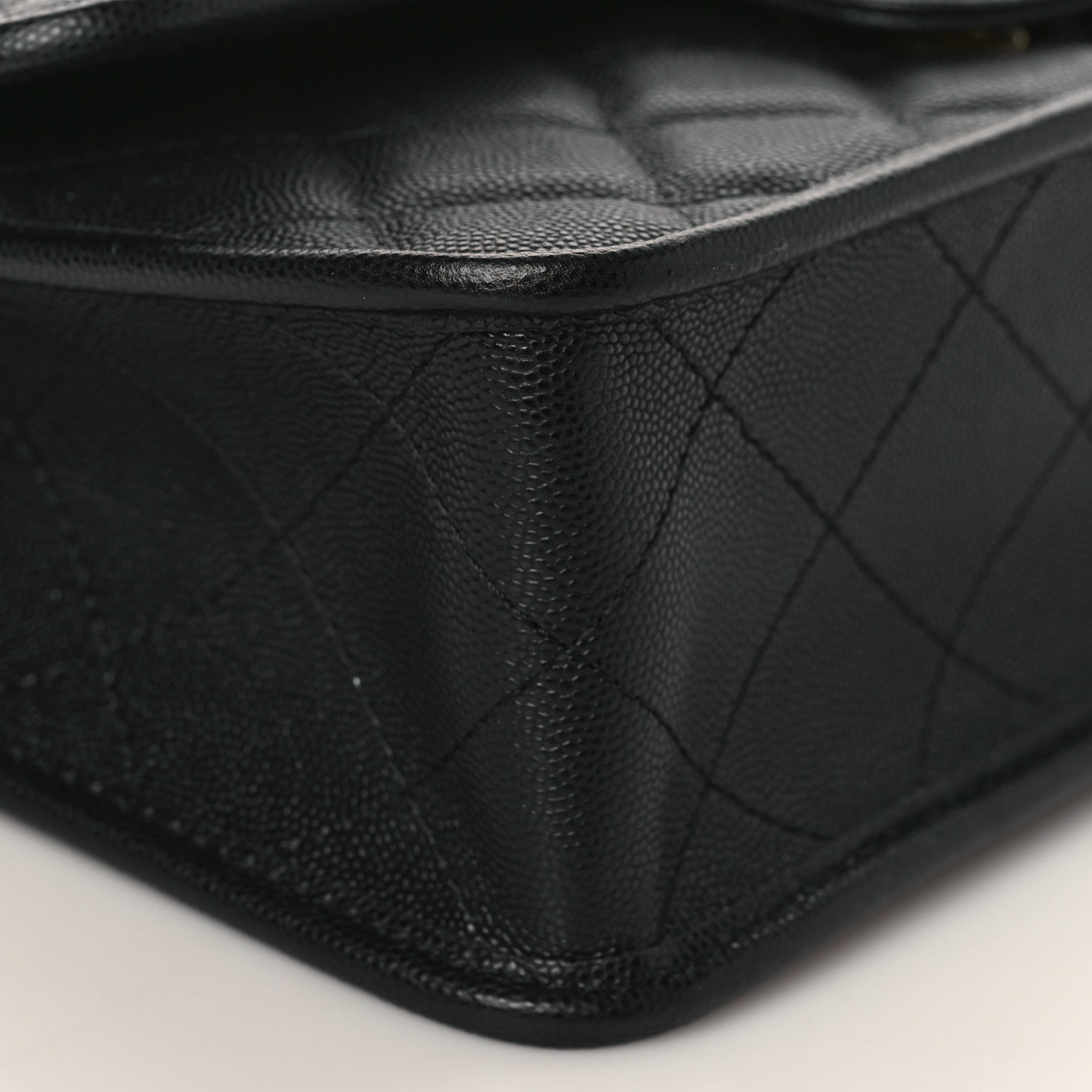 Chanel Caviar Quilted School Memory Small Top Handle Flap Black 8 of 9
