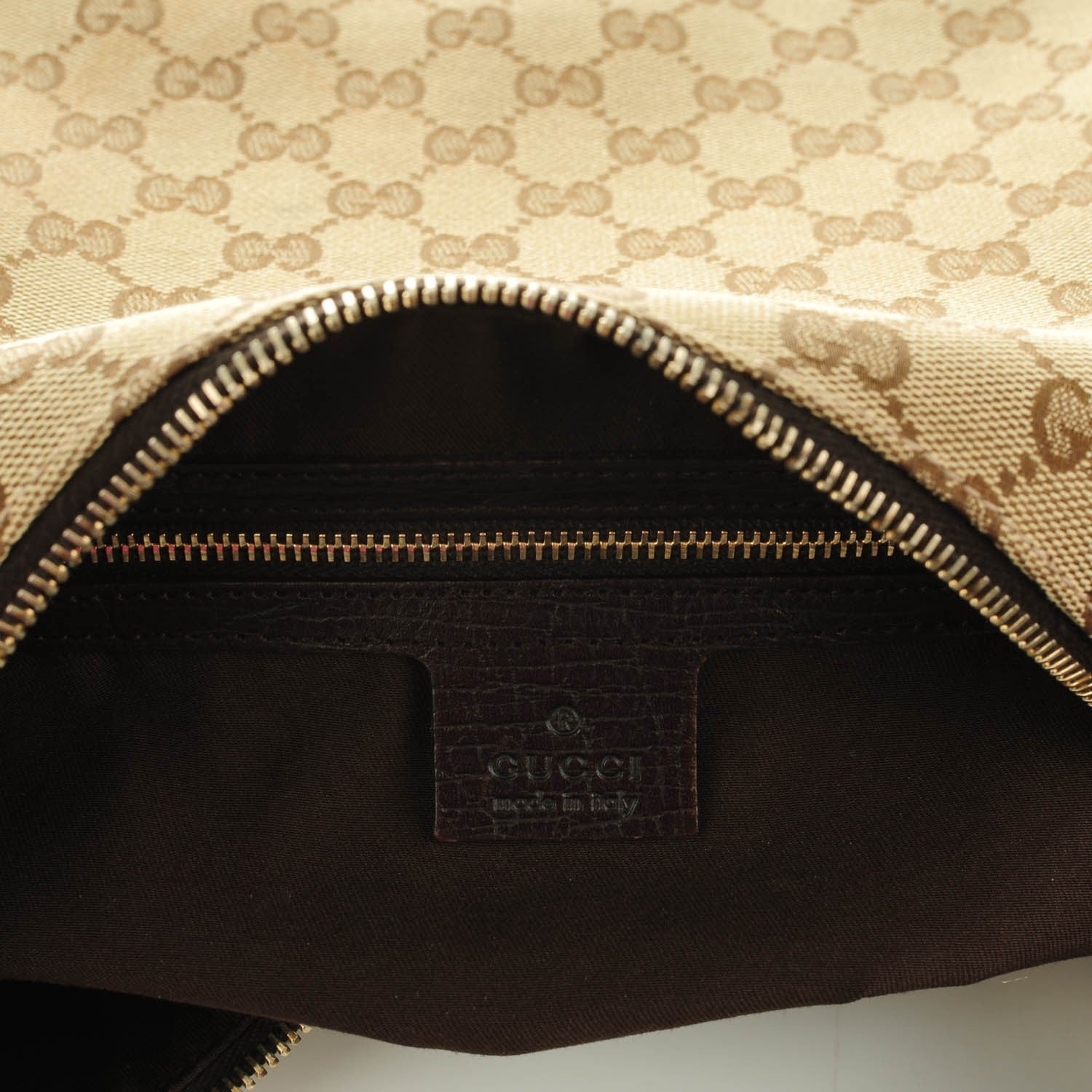 Gucci Monogram Medium Horsebit Chain Hobo Dark Brown 6 of 7