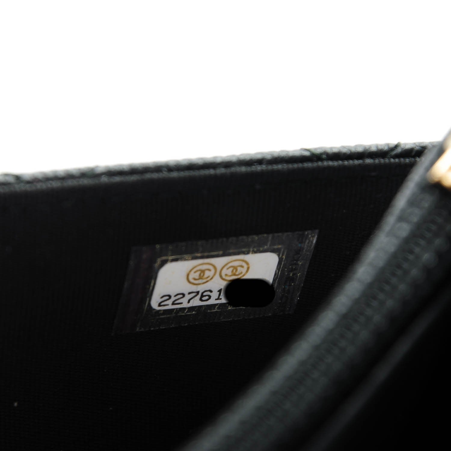 Chanel Caviar Quilted Boy Wallet On Chain WOC Black 8 of 8