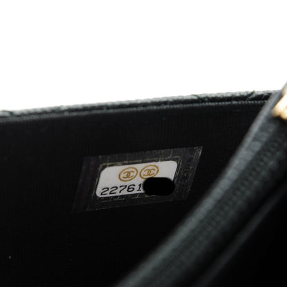 Chanel Caviar Quilted Boy Wallet On Chain WOC Black 8 of 8