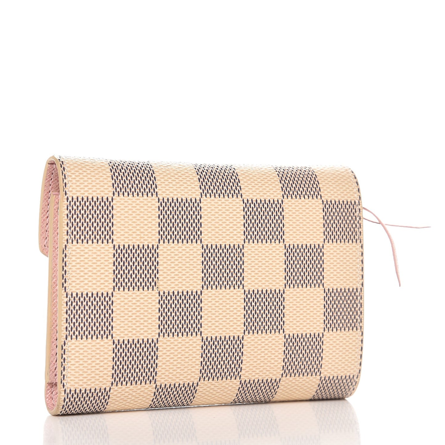 Damier Azur Victorine Wallet Rose Ballerine