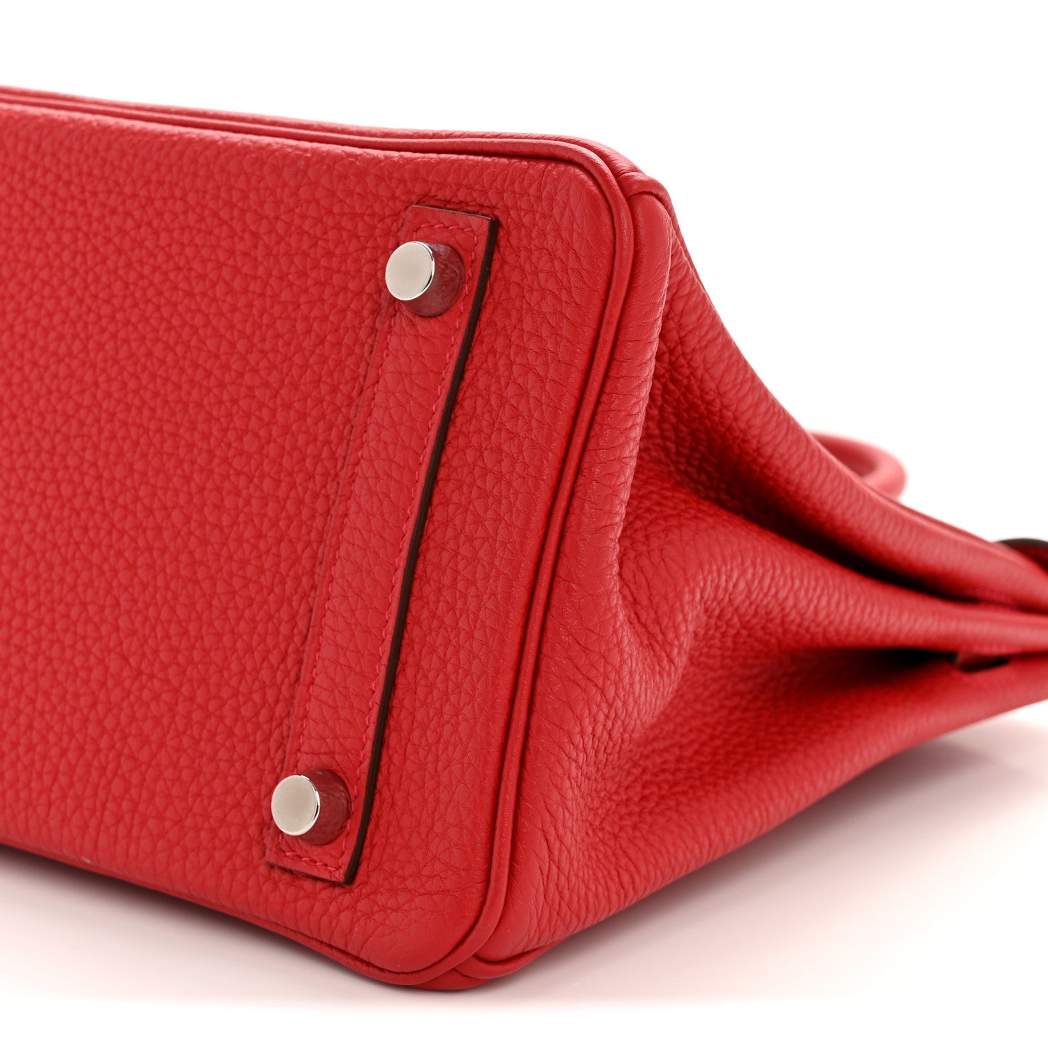 Hermes Togo Verso Birkin 25 Rouge Casaque Rouge H 10 of 13