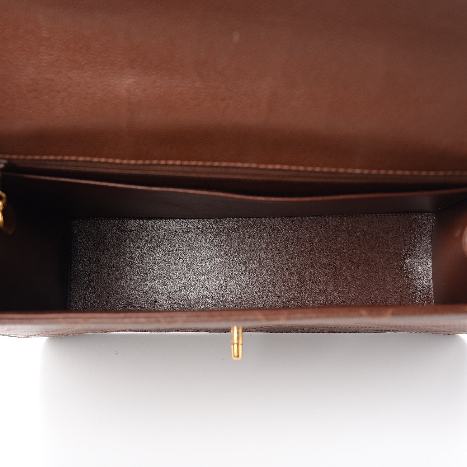 Chanel Caviar Stitch Jumbo Single Flap Brown 4 of 11