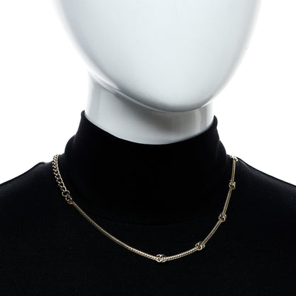 Chanel Metal CC Short Chain Necklace Gold 2 of 6