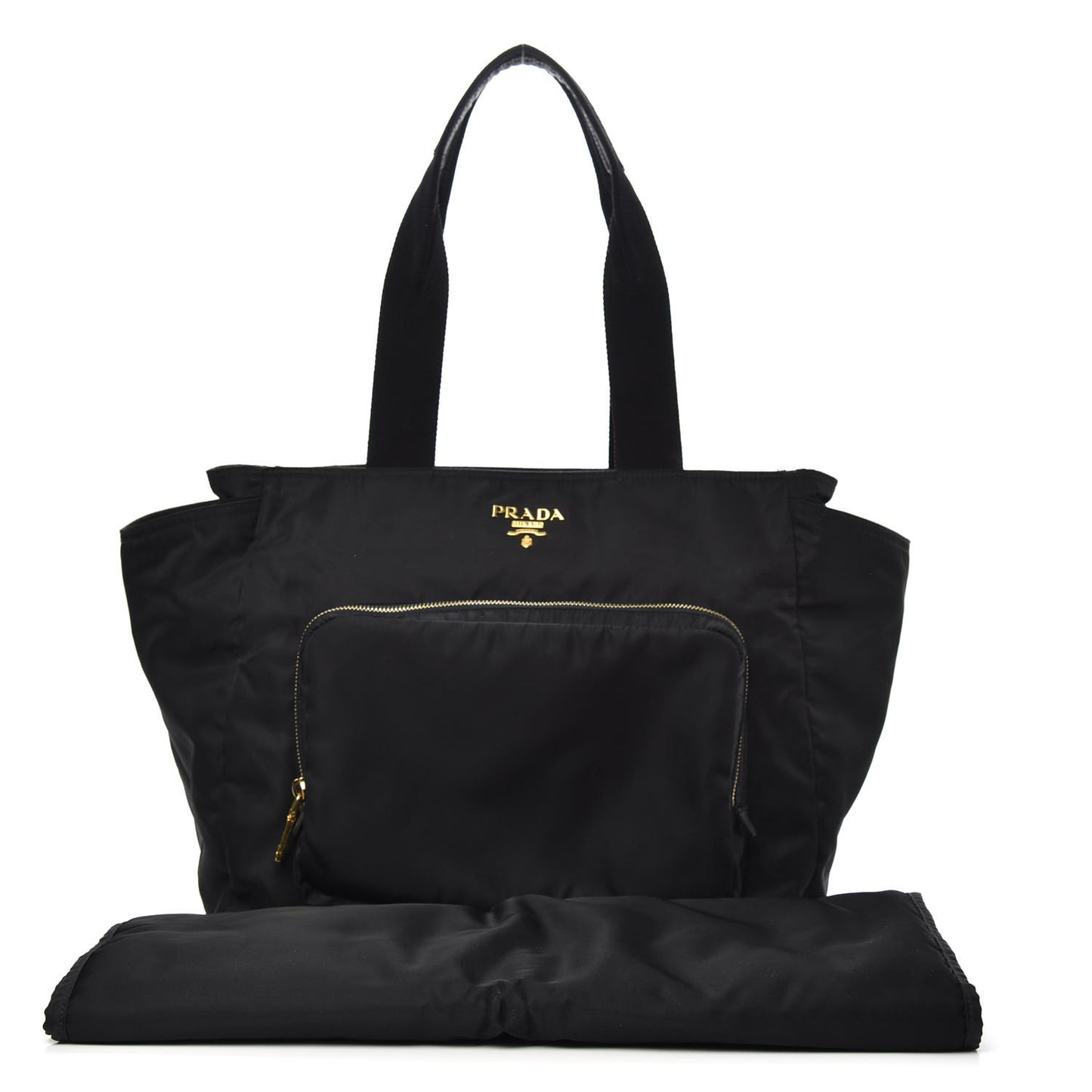 Tessuto Nylon Diaper Bag Black