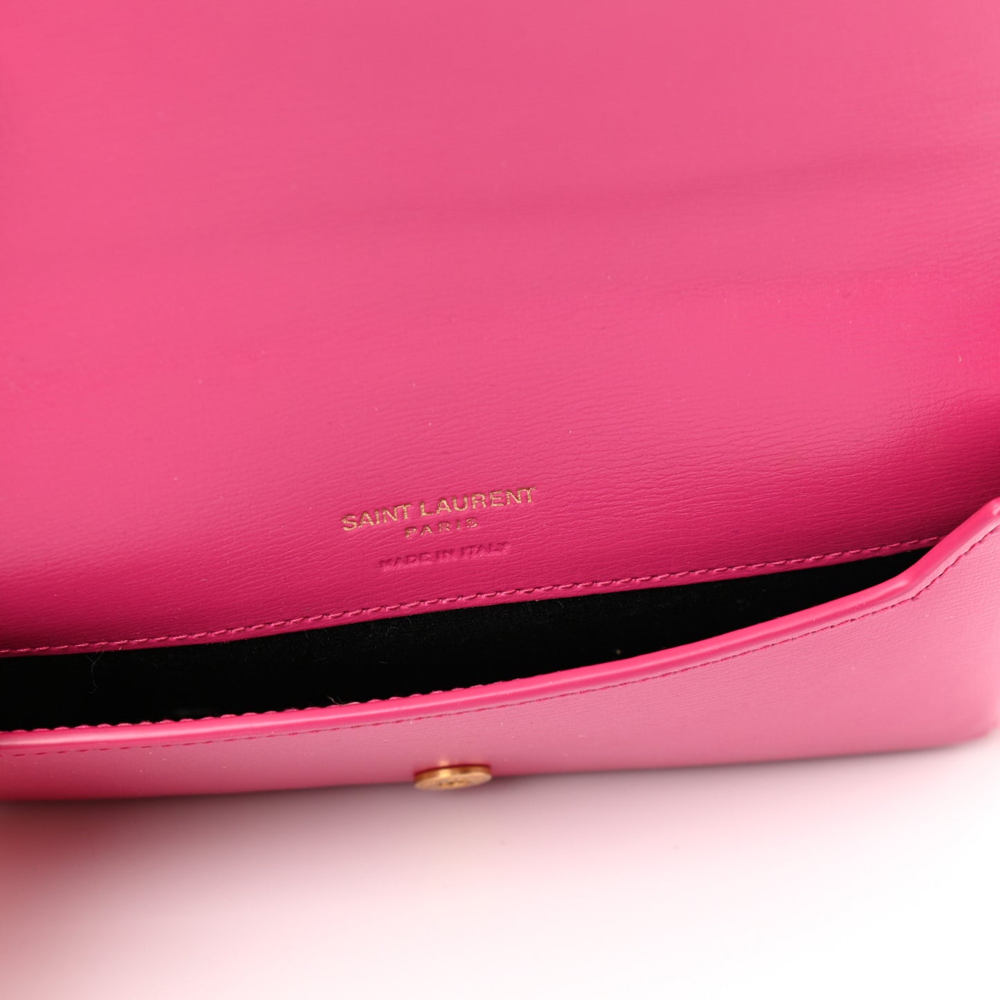 Smooth Calfskin Monogram Phone Holder Crossbody Fuchsia Couture