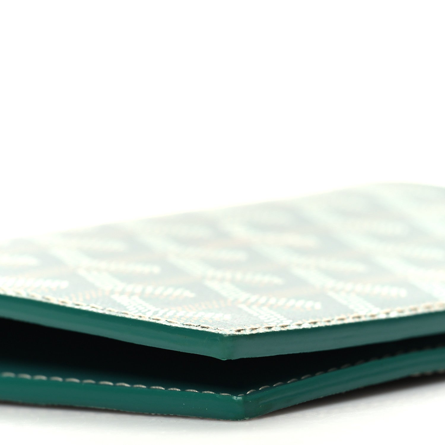 Goyard Goyardine Moliere Wallet Green 8 of 10