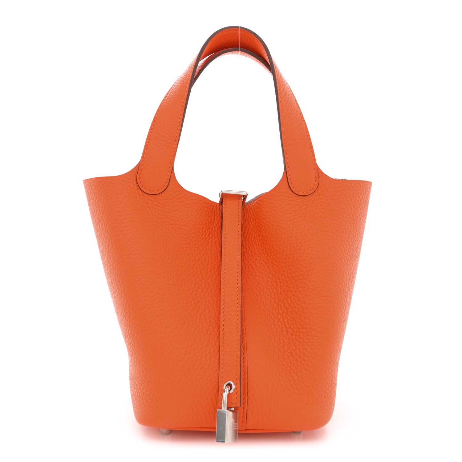 Hermes Taurillon Clemence Picotin Lock 18 PM Orange 1 of 12