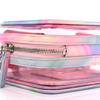 Chanel PVC Patent Calfskin Patent Lambskin Small CC Vanity Case Pink 9 of 10