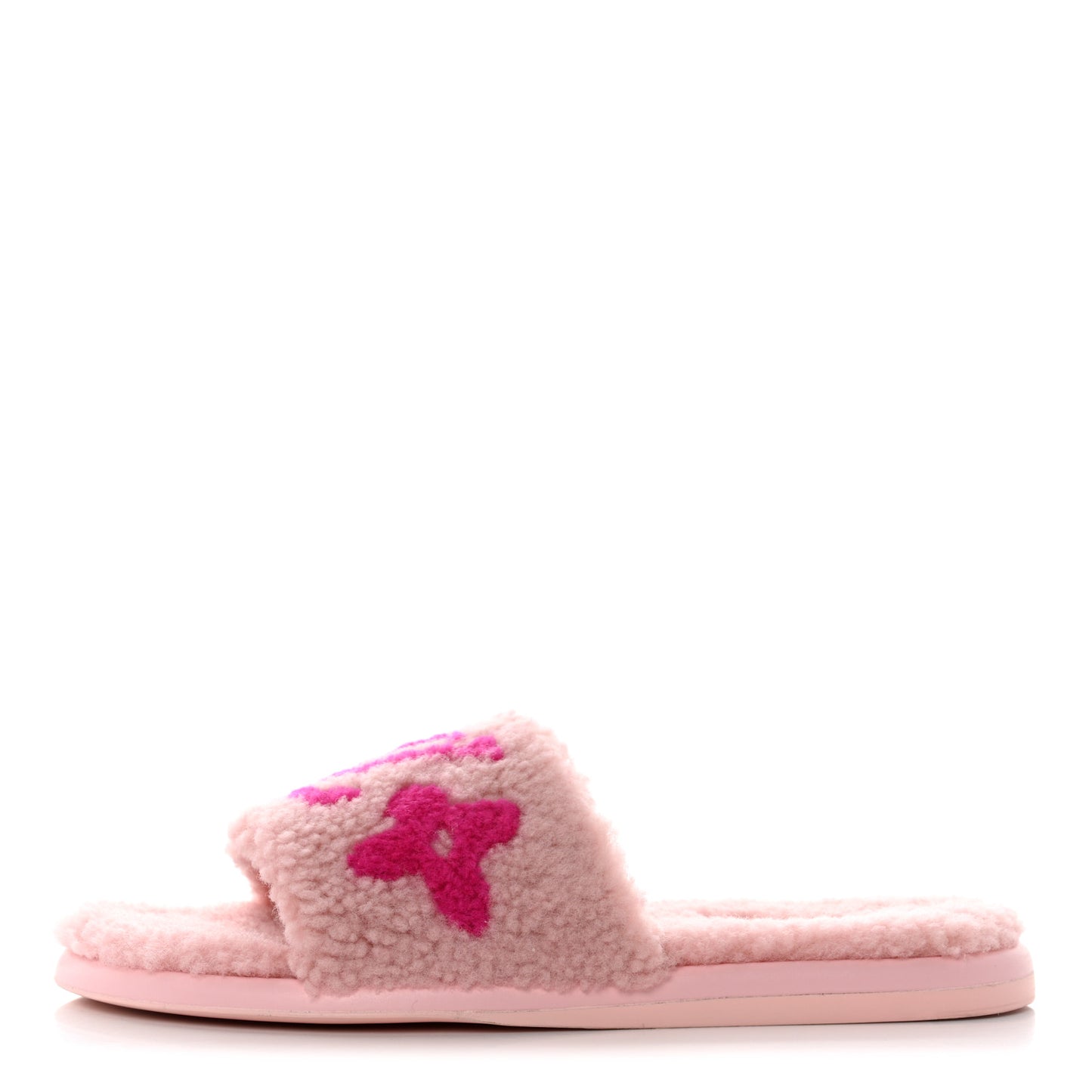 Shearling Magnetic Flat Mule 39 Rose Clair
