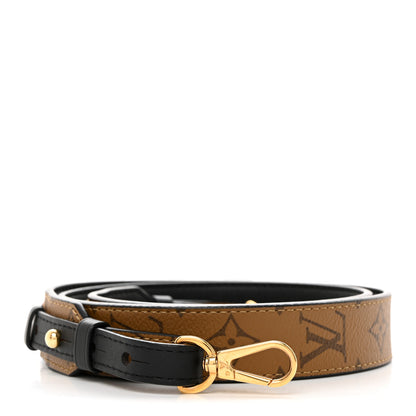 Louis Vuitton Reverse Monogram Bandouliere Shoulder Strap XL Black 1 of 6