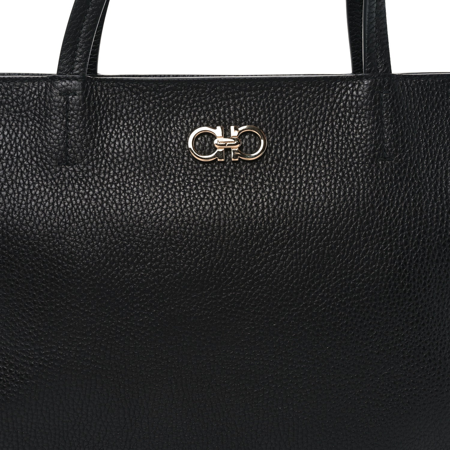 Salvatore Ferragamo Calfskin Medium Tote Black 7 of 9