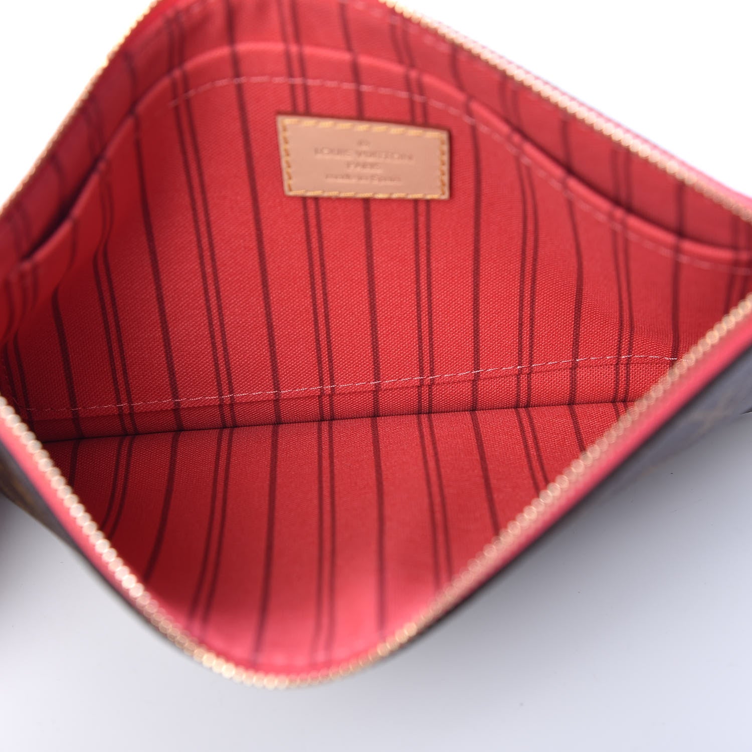 Louis Vuitton Monogram Neverfull MM GM Pochette Grenade 5 of 9
