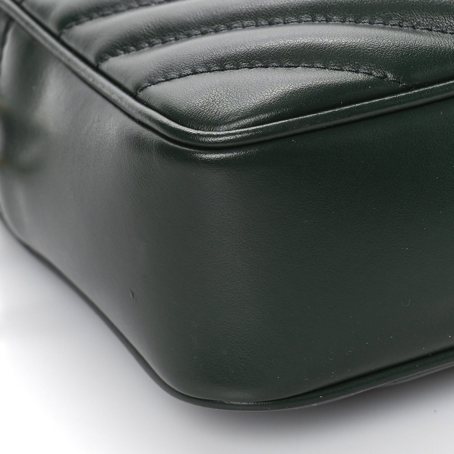 Calfskin Matelasse Monogram Lou Camera Bag Vert Fonce