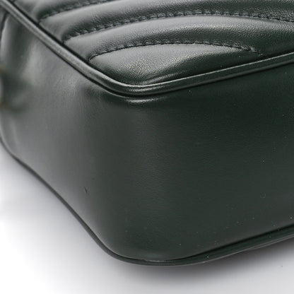 Saint Laurent Calfskin Matelasse Monogram Lou Camera Bag Vert Fonce 7 of 8
