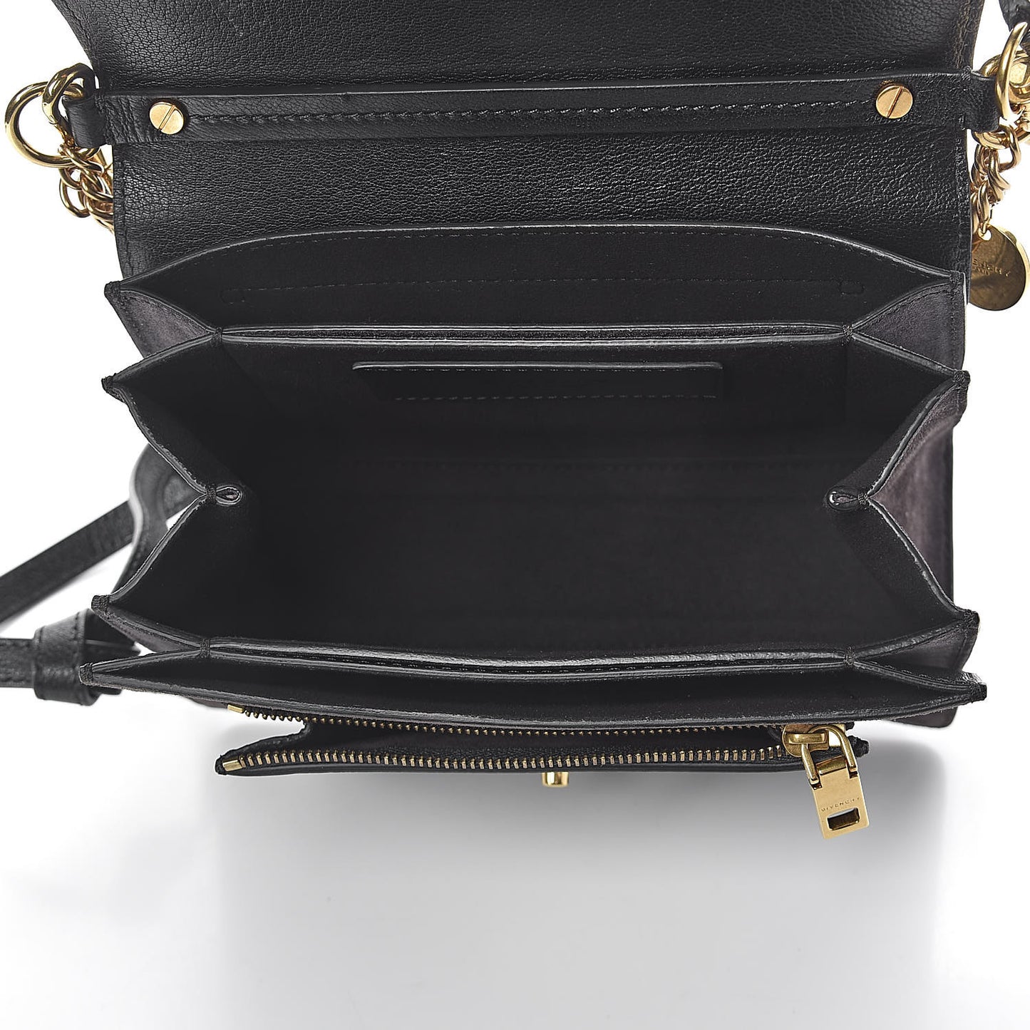Goatskin Suede Small GV3 Shoulder Bag Black
