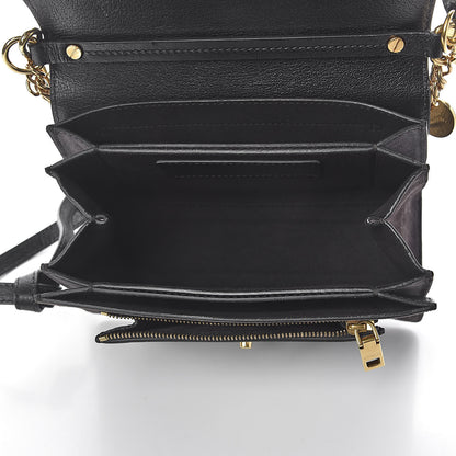 Givenchy Goatskin Suede Small GV3 Shoulder Bag Black 5 of 12