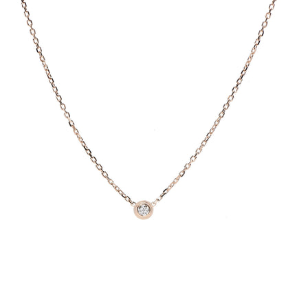 Cartier 18K Pink Gold Diamond XS D'Amour Pendant Necklace 4 of 7