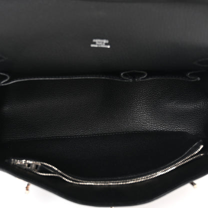 Hermes Taurillon Clemence Jypsiere 28 Black 5 of 11
