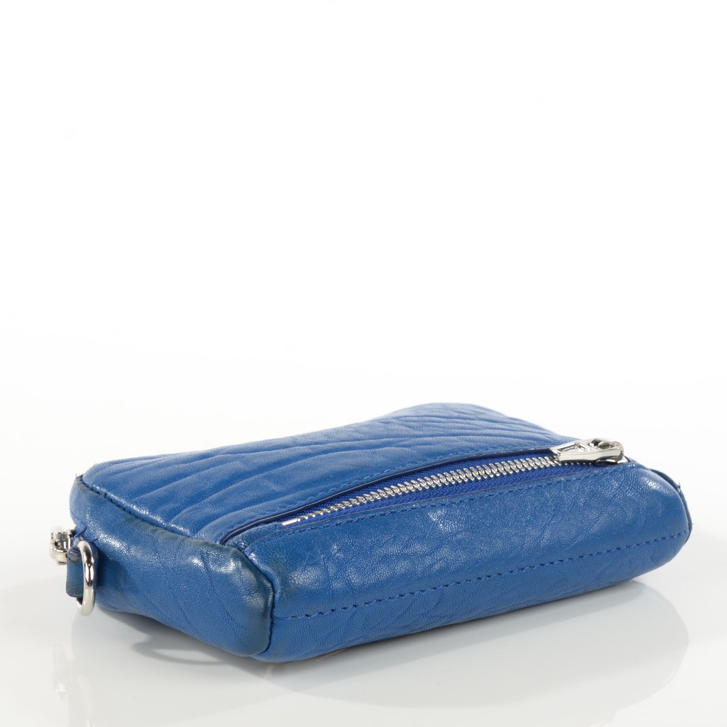 Alexander Wang Pebbled Lambskin Large Fumo Wallet Royal Blue 4 of 7