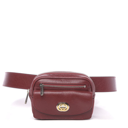 Gucci Fluffy Calfskin Mini Morpheus Belt Bag 90 36 Red 1 of 10