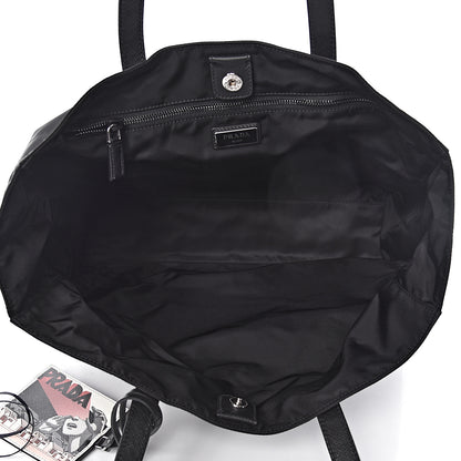 Prada X JAMES JEAN Tessuto Nylon Patch Shopping Tote Black 4 of 11
