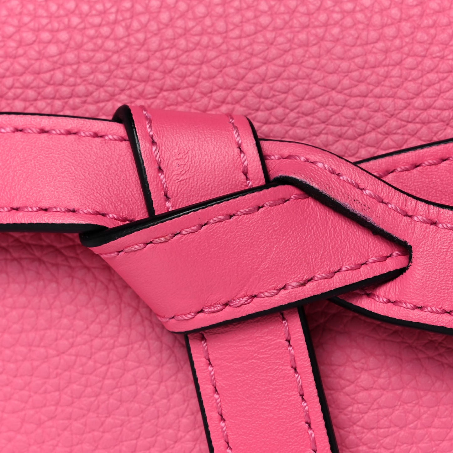 Grained Calfskin Mini Gate Crossbody Bag Wild Rose