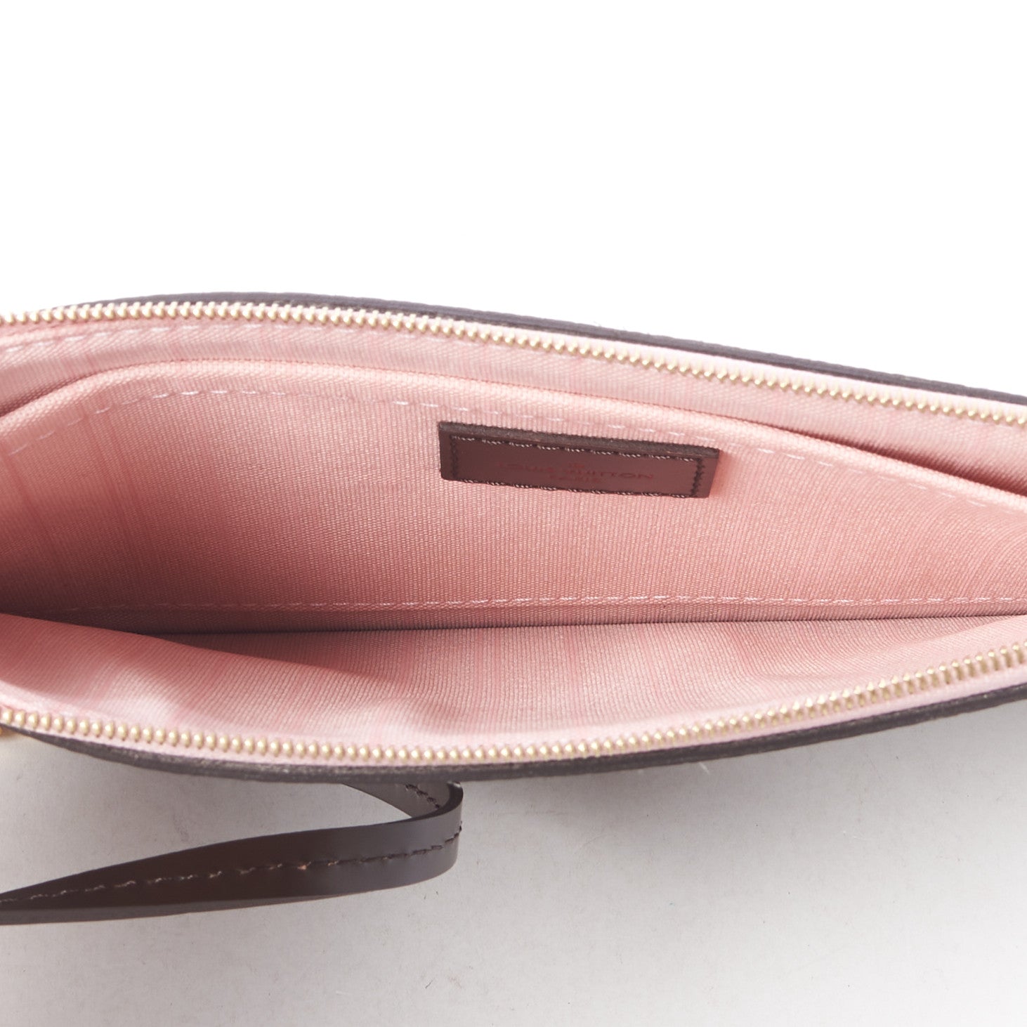 Louis Vuitton Damier Ebene Neverfull MM GM Pochette Rose Ballerine 5 of 8