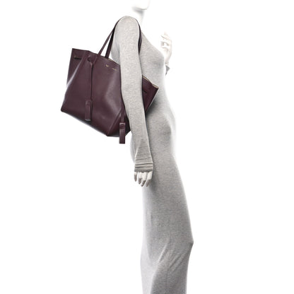 Celine Smooth Calfskin Small Tassel Cabas Phantom Burgundy 2 of 11