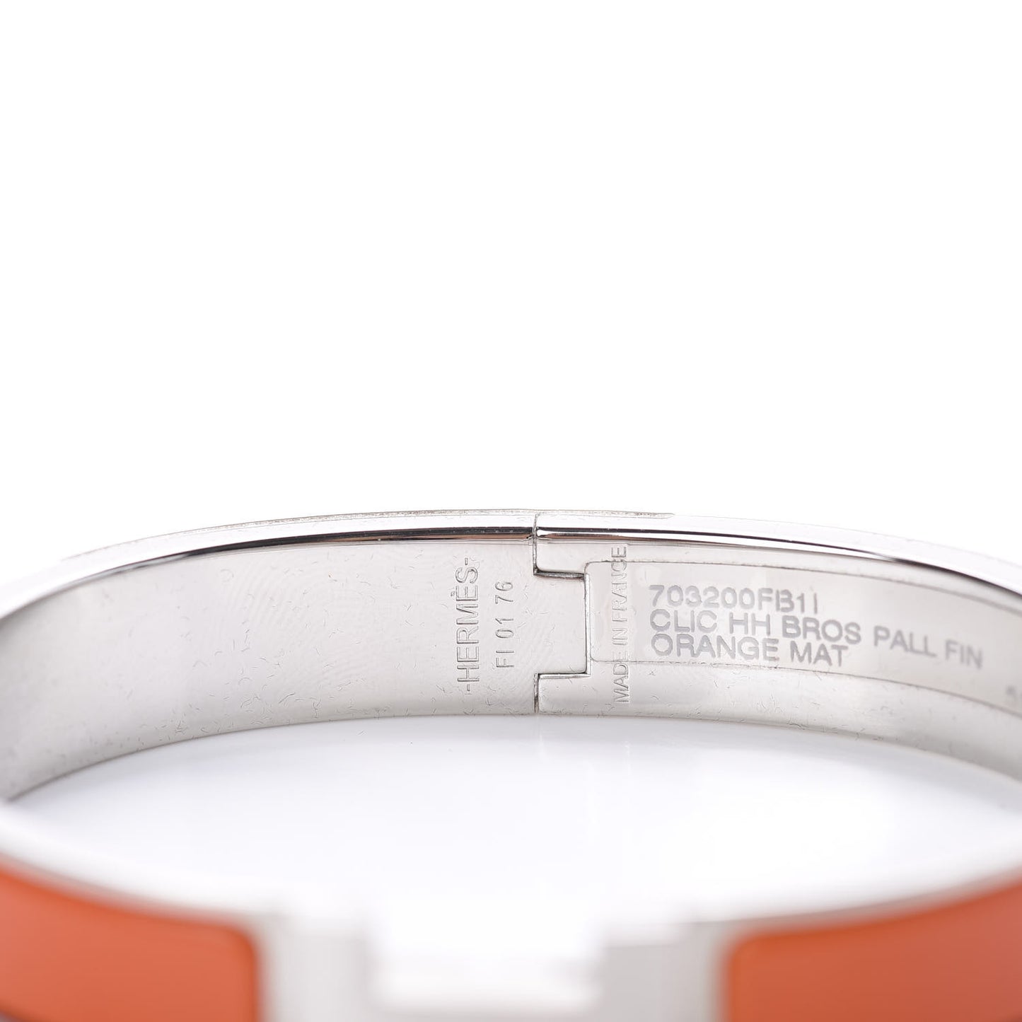 Matte Enamel Narrow Clic Clac HH Bracelet T5 Orange