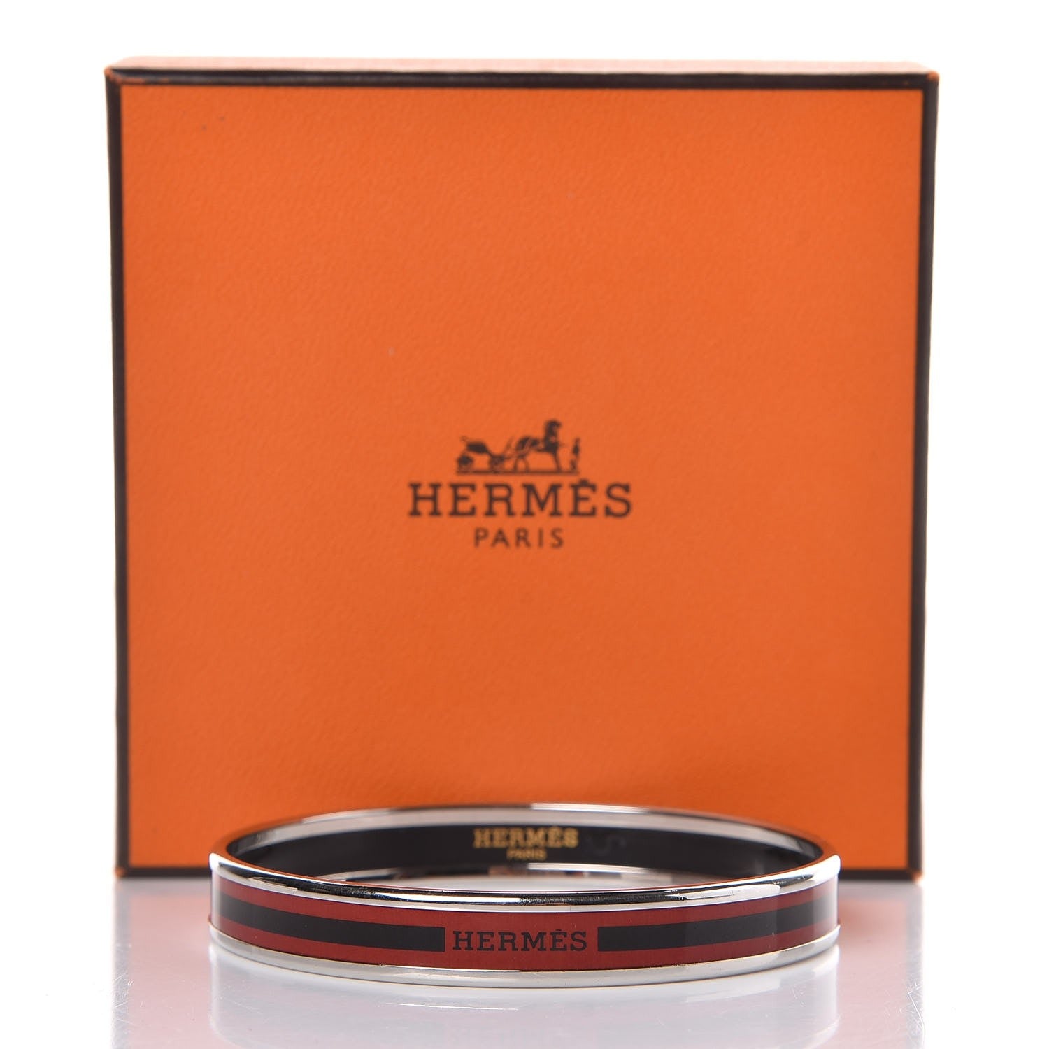Hermes Enamel Printed Narrow Bracelet 5 of 5