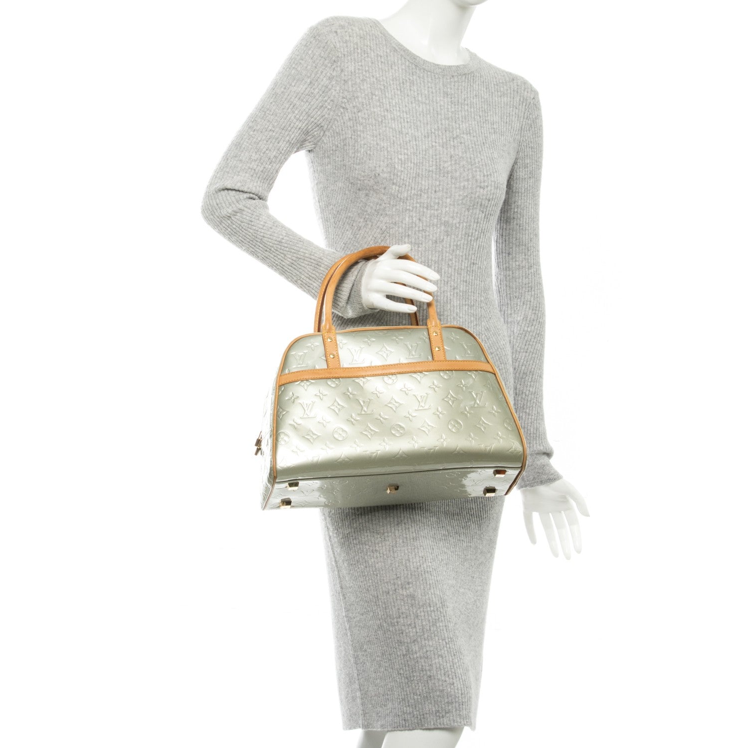 Louis Vuitton Vernis Tompkins Square Silver 2 of 7