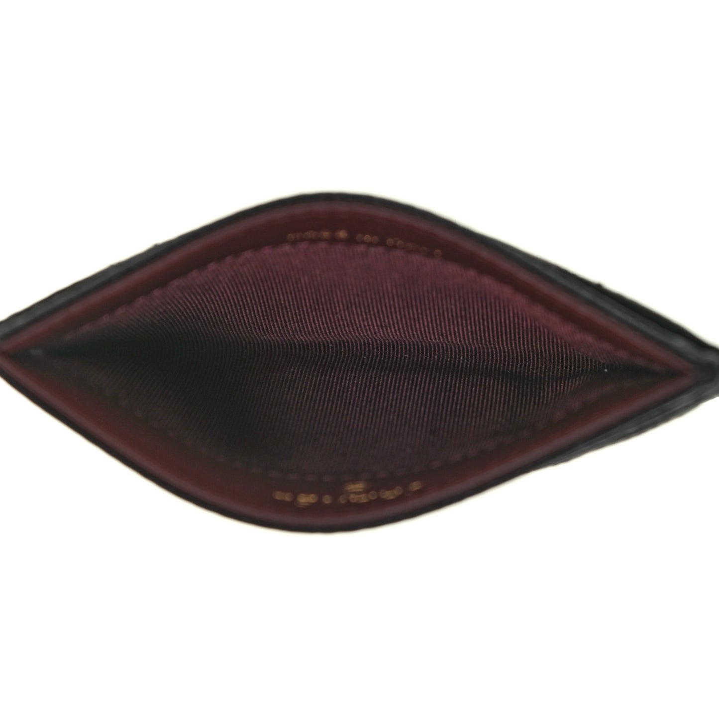 Caviar Quilted Card Holder Black