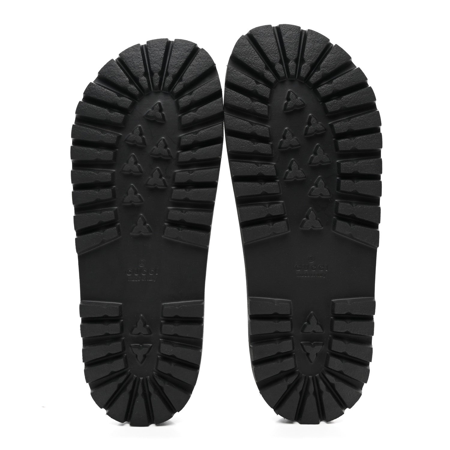 Gucci GG Supreme Monogram Tiger Mens Lug Sole Slide Sandals 8 9 Ebony 5 of 9